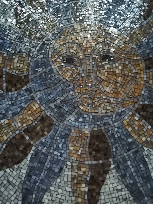 Stolik kawowy Mozaika Słońce i Księżyc