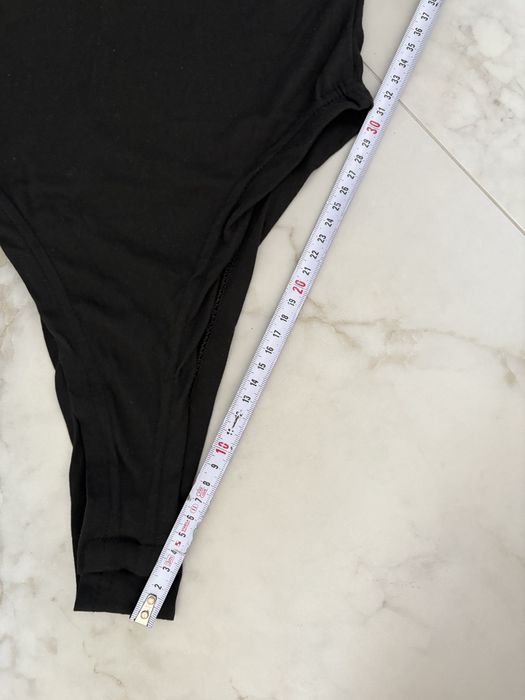 Czarne body na ramiączkach XS bodycon sexy