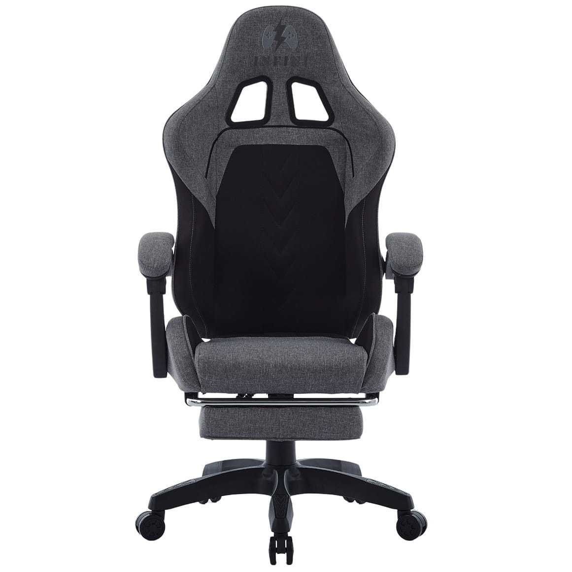 Fotel Gamingowy Infini ThrustX z podnóżkiem Dark Gray