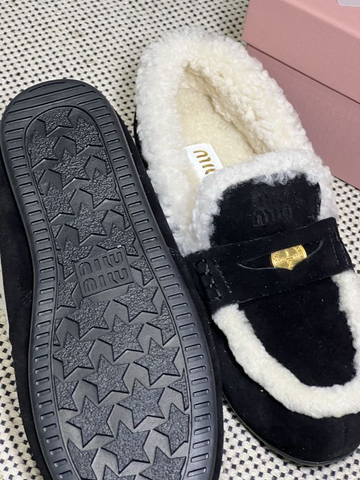 Лофери MiuMiu з хутром  преміум якість