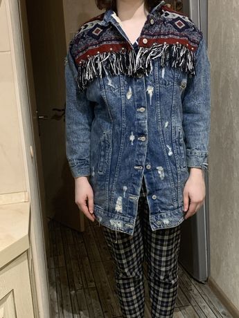 Куртка джинсовая на утеплителе весна/ осень Zara