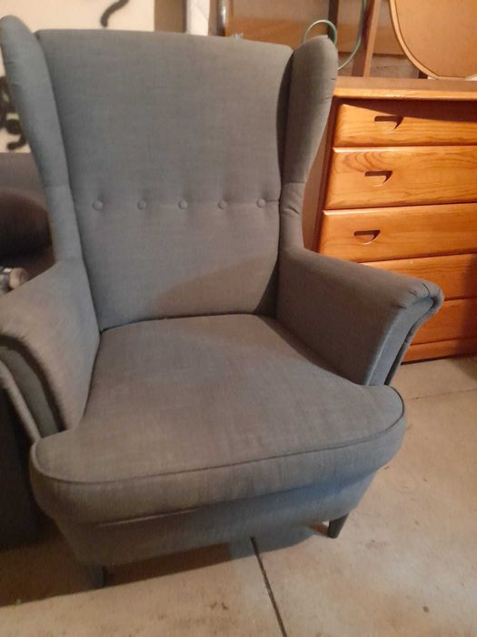 Poltrona azul como nova