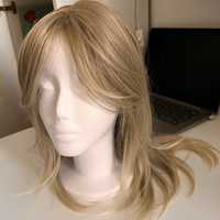 Peruka blond refleksy cieniowane włosy długie nowe sypkie