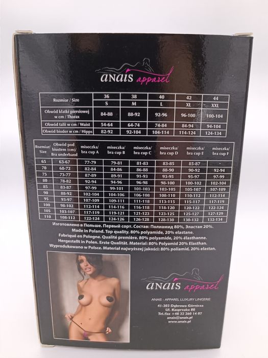 Mini mikro stringi różowe Anais Warm Up nowe rozm XL