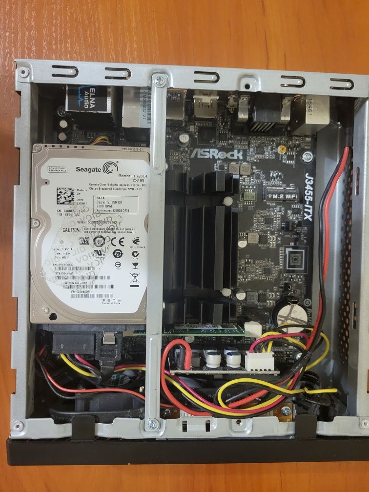 Міні ПК Mini ITX комп'ютер неттоп J3455/ 4Гб / 250Гб HDD