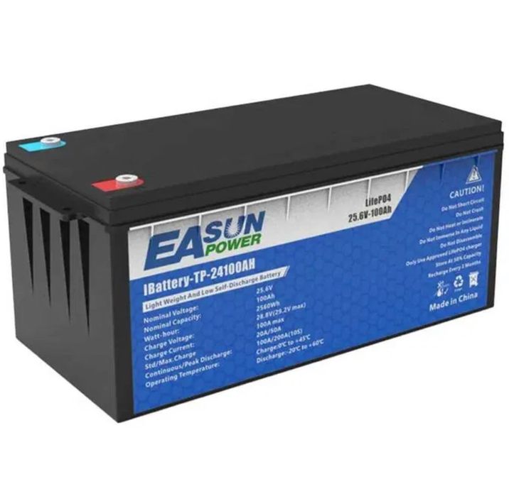 Akumulator, magazyn energii, lifepo4 Easun 24V 100ah NOWY fotowoltaika