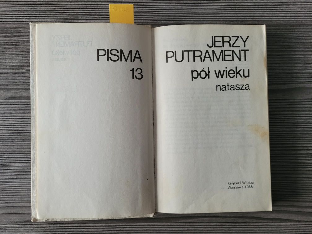 3050. "Pół wieku - Natasza" Jerzy Putrament