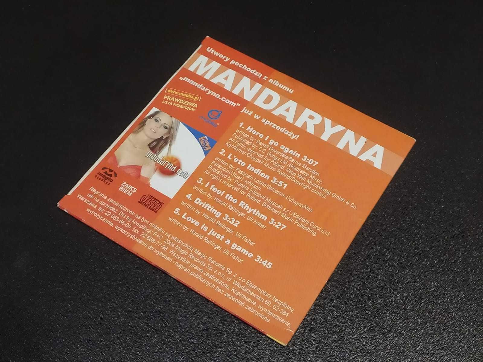 Mandaryna -Here I go again, L'ete Indien i inne przeboje -CD Wrocław