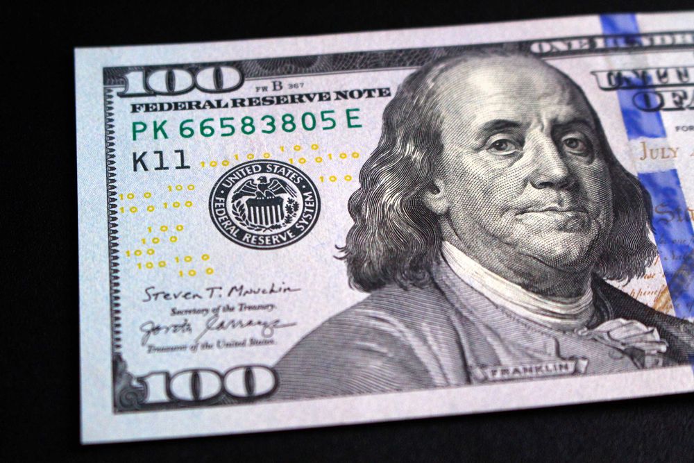 Banknot USA 100 Dolarów 100 USD stan UNC seria 2017 A