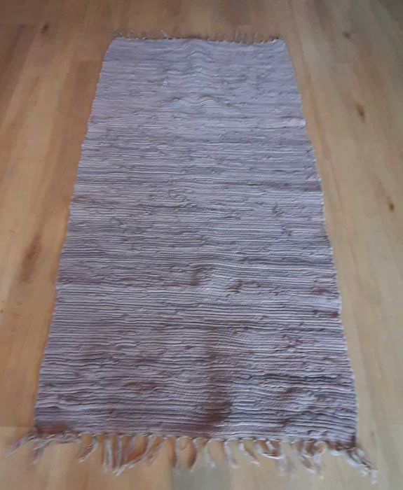 Tapete 100% Algodão Cinza 70x135cm