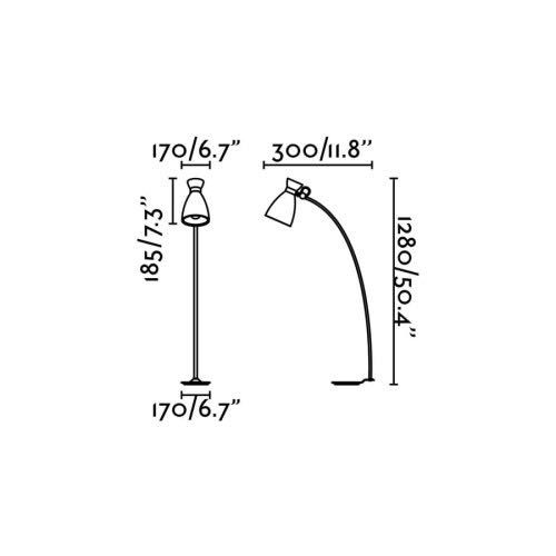 Hiszpańska lampa podłogowa marki Faro Barcelona