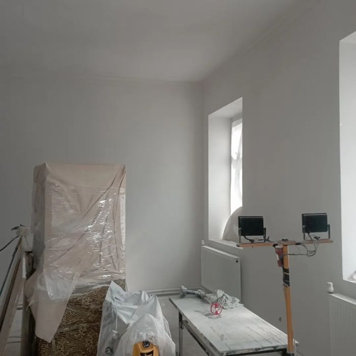 Фарбування  м2 квартир, комерційних приміщень безвоздушне фарбув