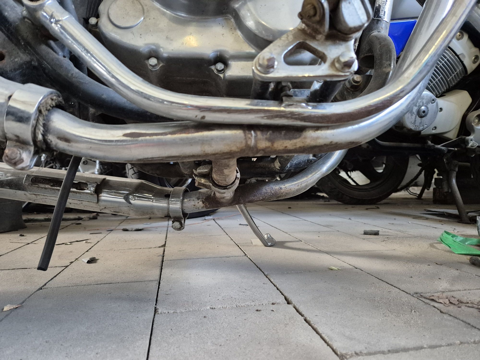 Kolektory wydechowe Honda Rebel 125, tłumik, silnik, wydech