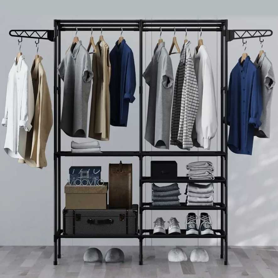 Вішалка для одягу Simple Coat Rack Double Row вішалка з полицями