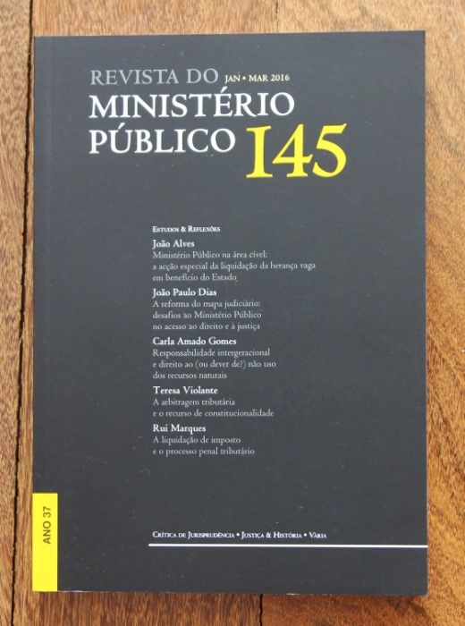 Revistas de 2016 do Ministério Público n.º 145, 146, 147 e 148