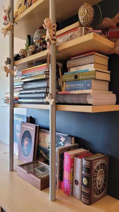 Estante e Secretária 2 em 1 para Quarto ou Escritório