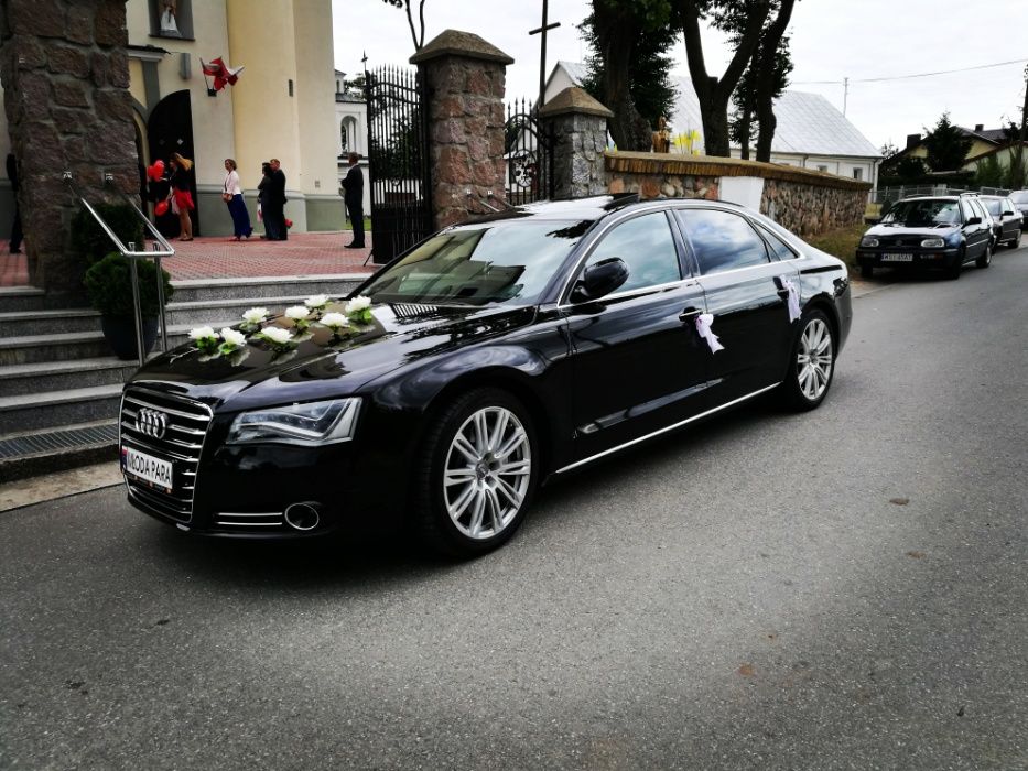 Auto do ślubu, auto ślubne na wesele, samochód weselny, Audi A8