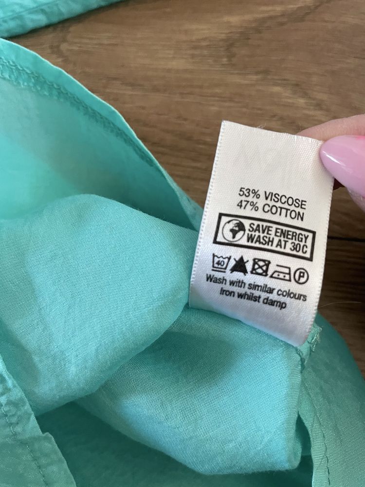 Bluzka koszula z falbankami dobry skład plus size rozmiar 46 3XL