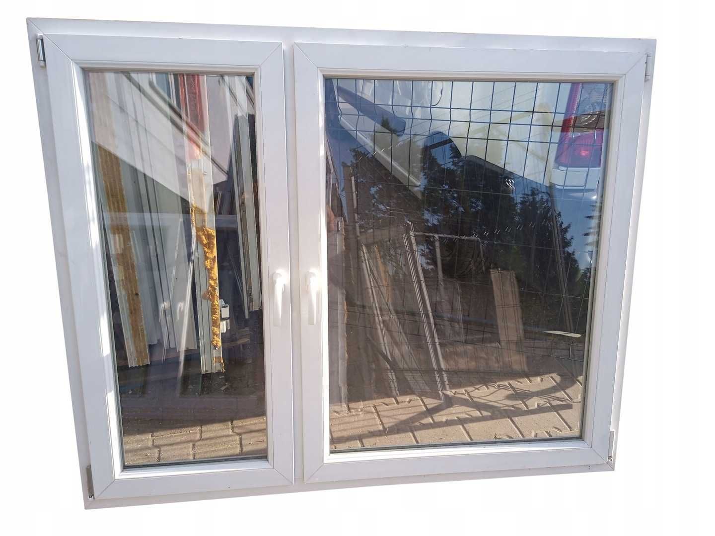 KR HAUS okna drzwi Okno dwuskrzydłowe pcv białe używane 173x140 POZNAŃ