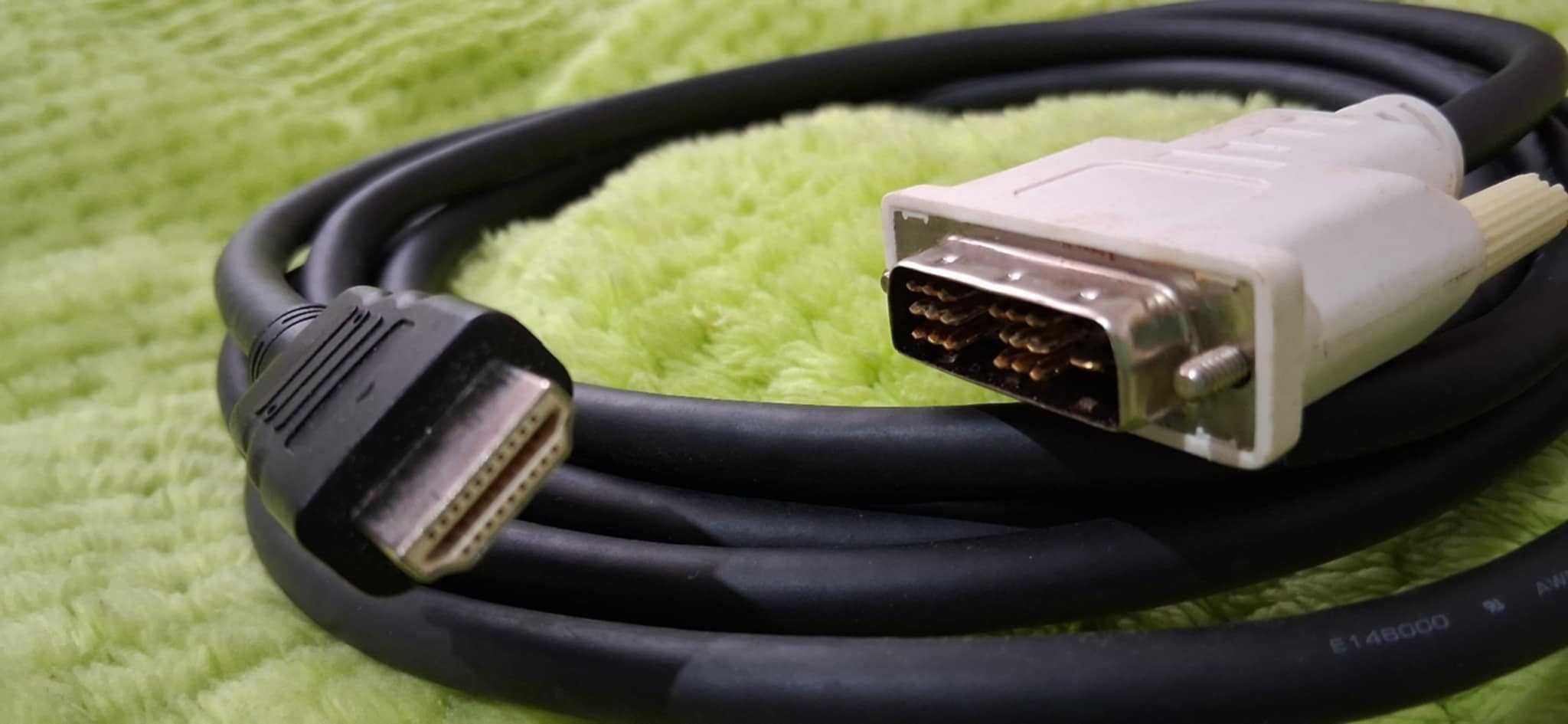 Cabo DVI-D Single Link TO HDMI 3 MTS como novo.