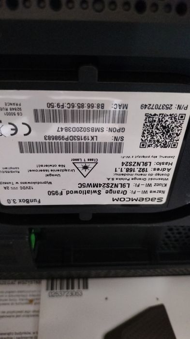 Dwa dekodery + modem Orange