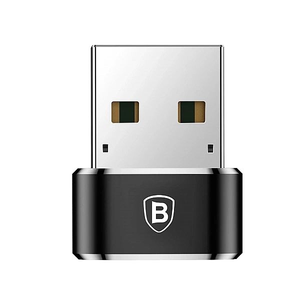 Adapter Baseus Mini przejściówka z USB-C na USB-A - czarny
