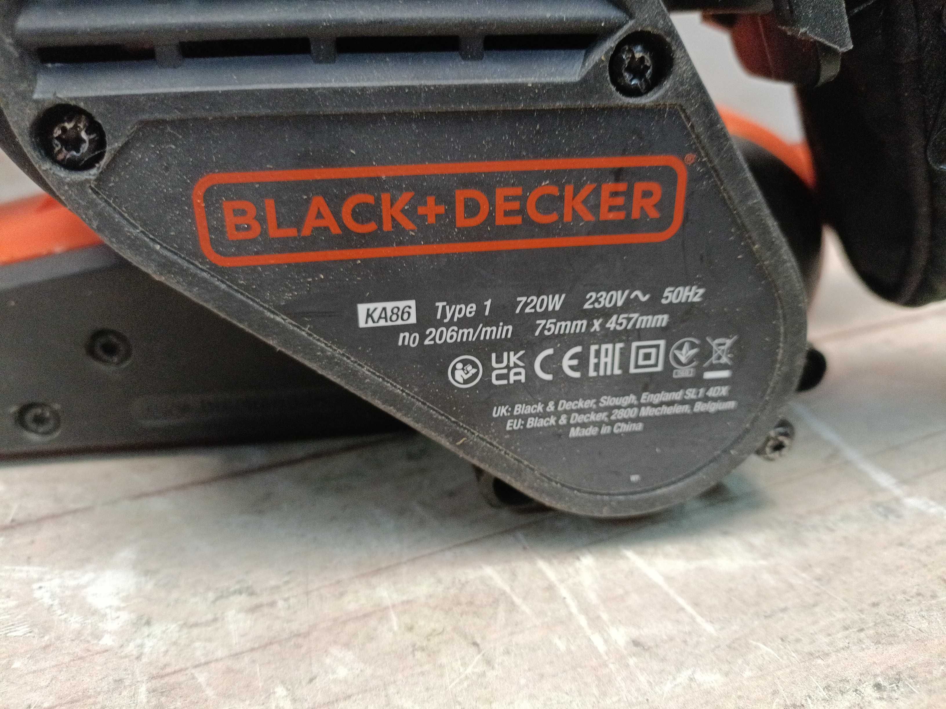 BLACK+DECKER KA86 шліфмашина стрічкова, 720Вт, 75х145мм