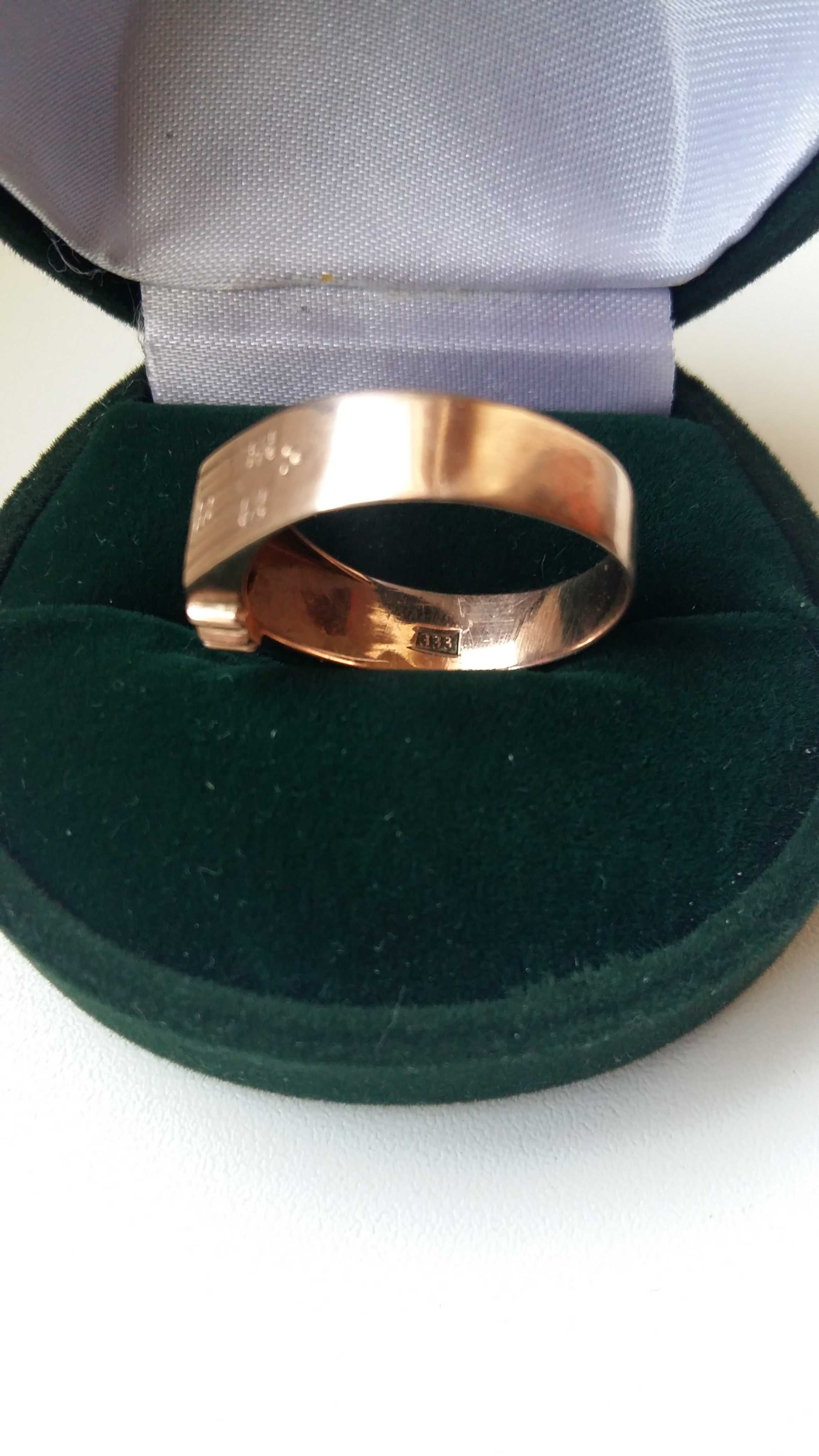 Sygnet-pierścionek złoto 333 syg. R-24 / 20,3 mm nie srebro.