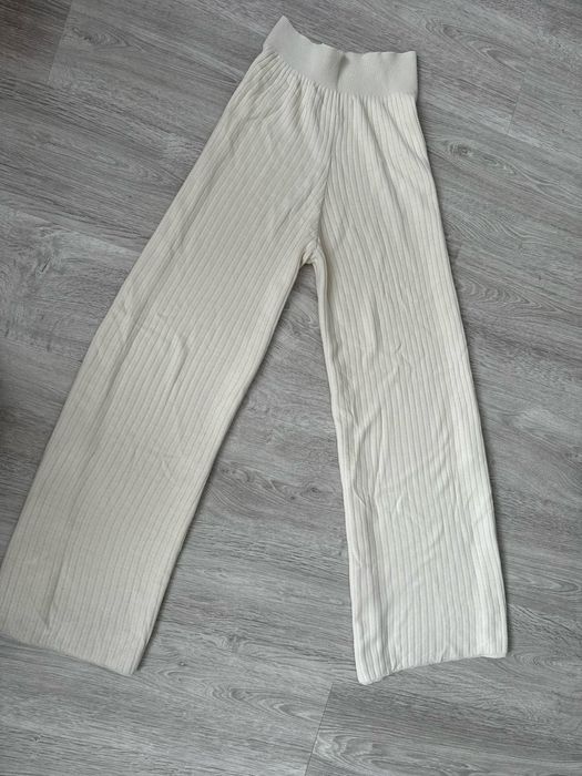 Штаны шиани брюки широкі кльош палаццо m-l в рубчик