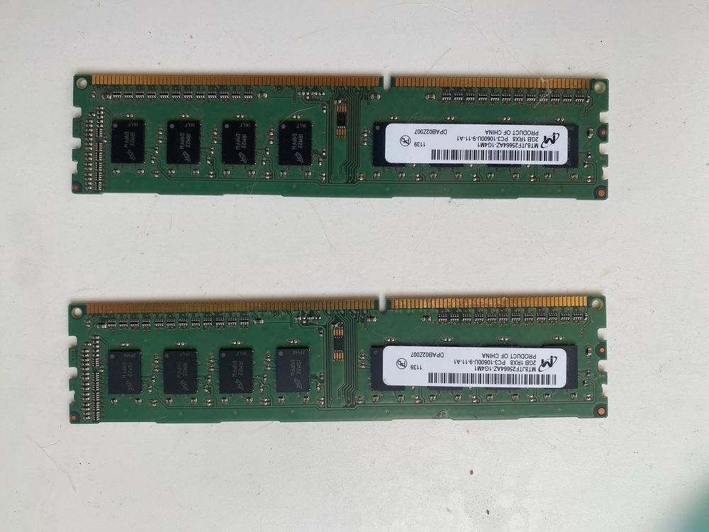 Pamiec do komputera stacjonarnego 2x2 GB DDR3