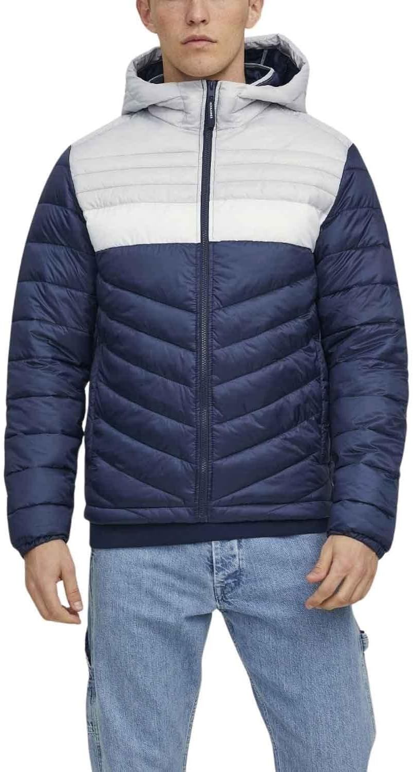 Kurtka męska pikowana granatowo szara Jack&Jones XS