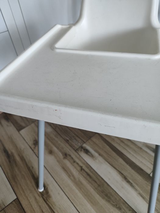 Krzesełko do karmienia dla noworodka  białe Ikea zdejmowana nakładka