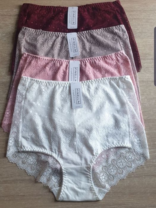 4×Damskie majtki figi z wysokim stanem 4XL