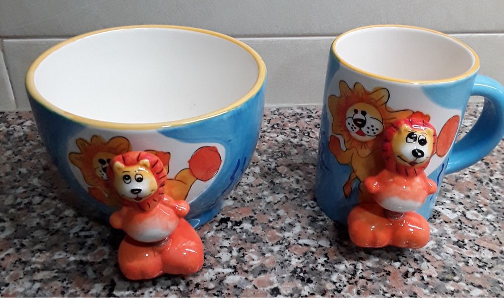 Caneca e malga do Leão