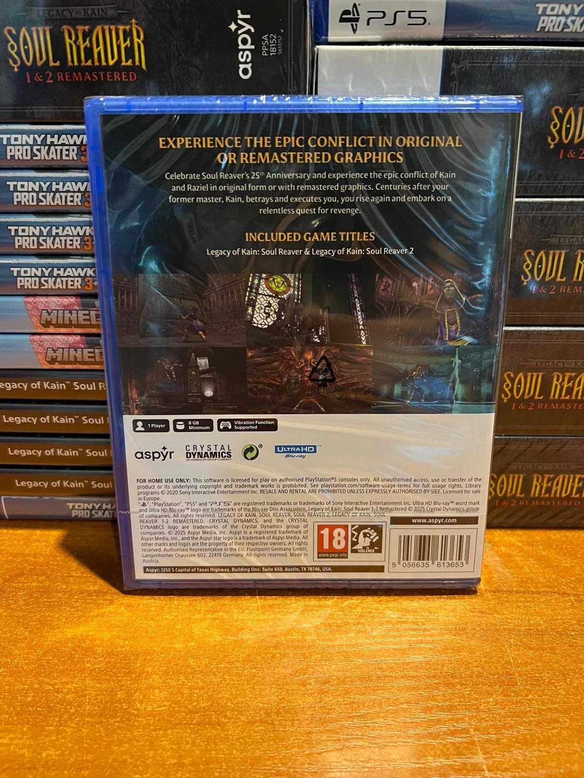 Gra Legacy Of Kain Soul Reaver 1&2 Remastered PS5 / Nowa / Poznań /