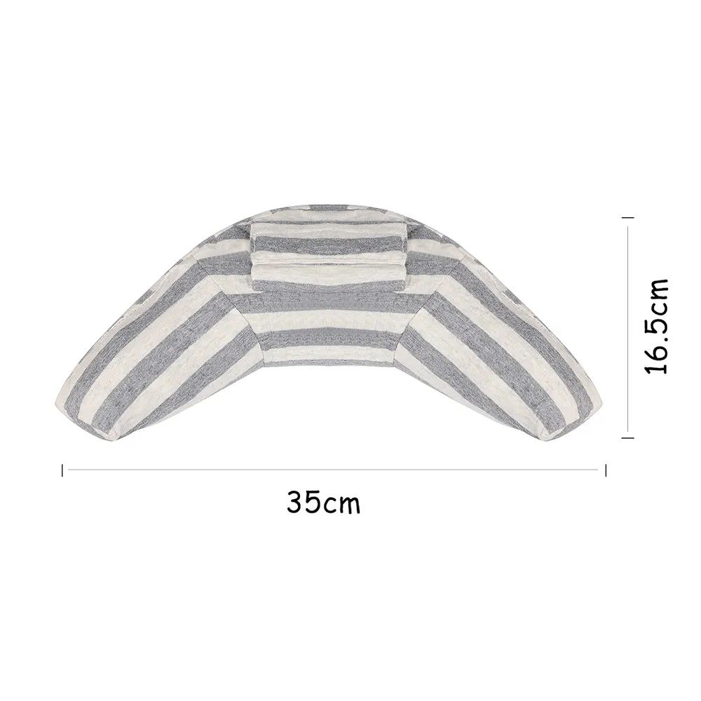Poduszka ochraniacz pasów dziecięca do auta 35x16,5cm szaro-biała