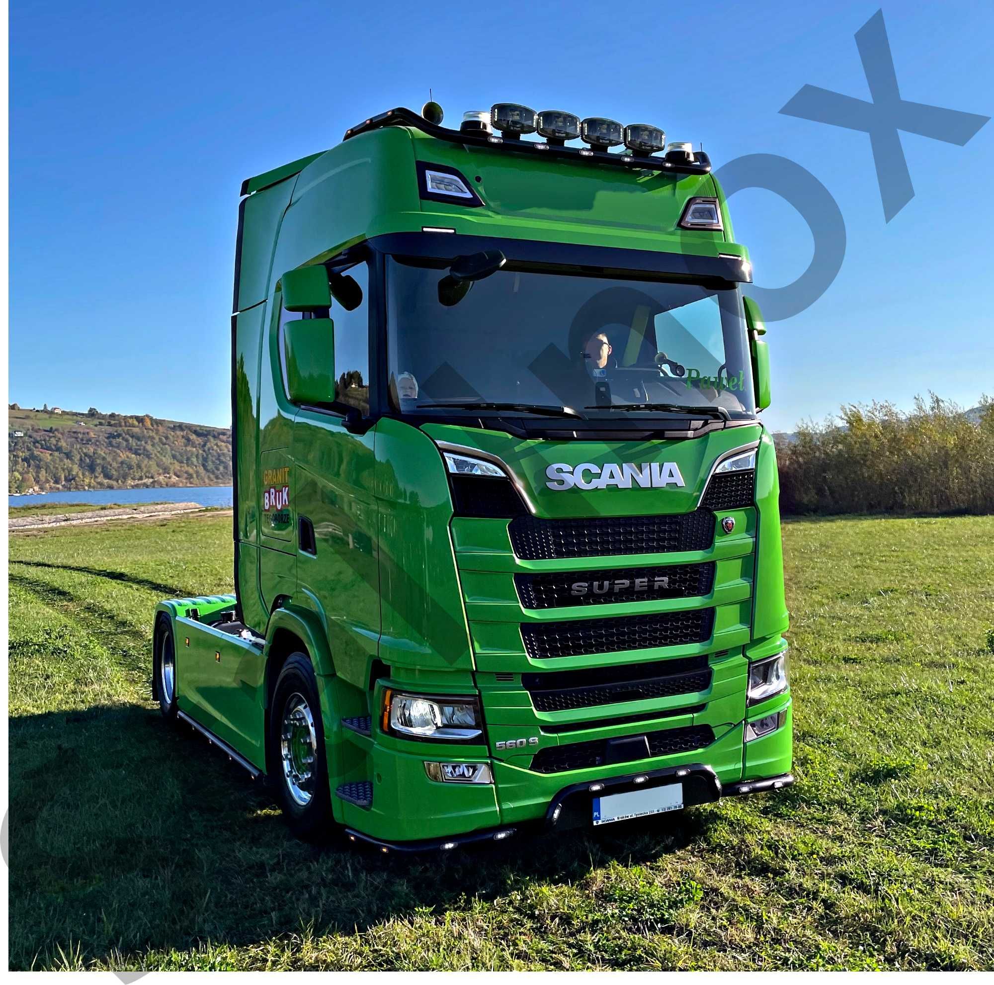 Orurowanie górne malowane proszkowo Scania S / R oświetlenie led