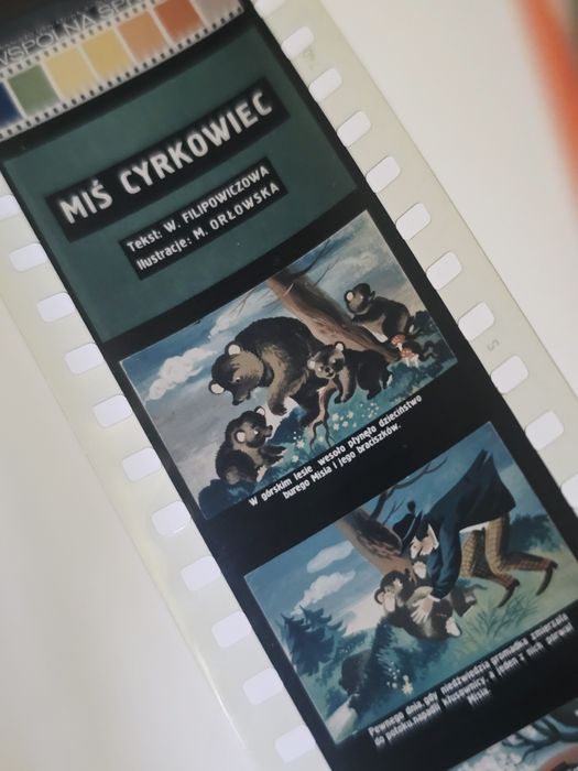 Bajka na rzutnik Miś cyrkowiec Bajki magnetofonowa kliszach retro prl