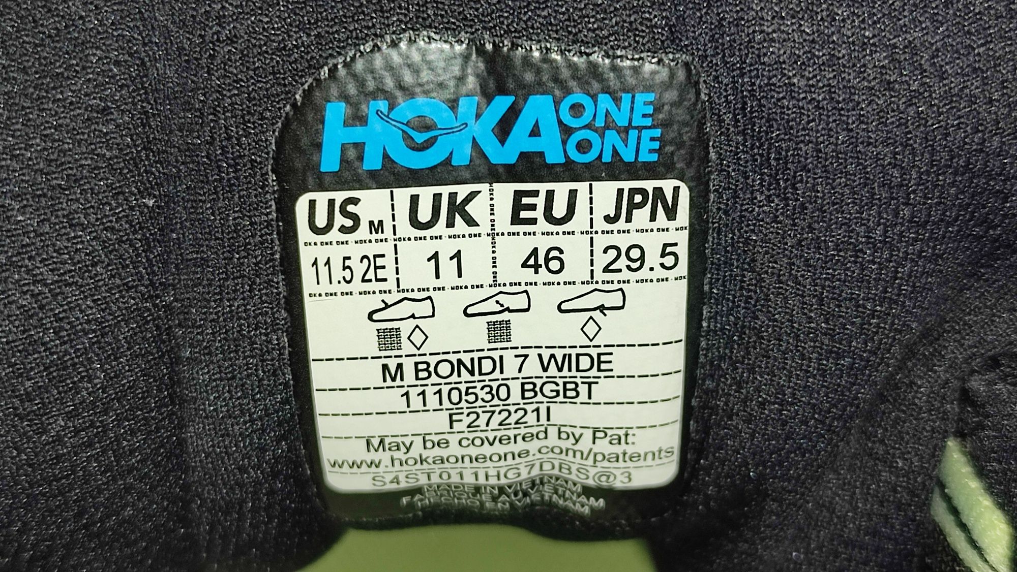 Hoka Bondi7 46 розмір 29.5 см