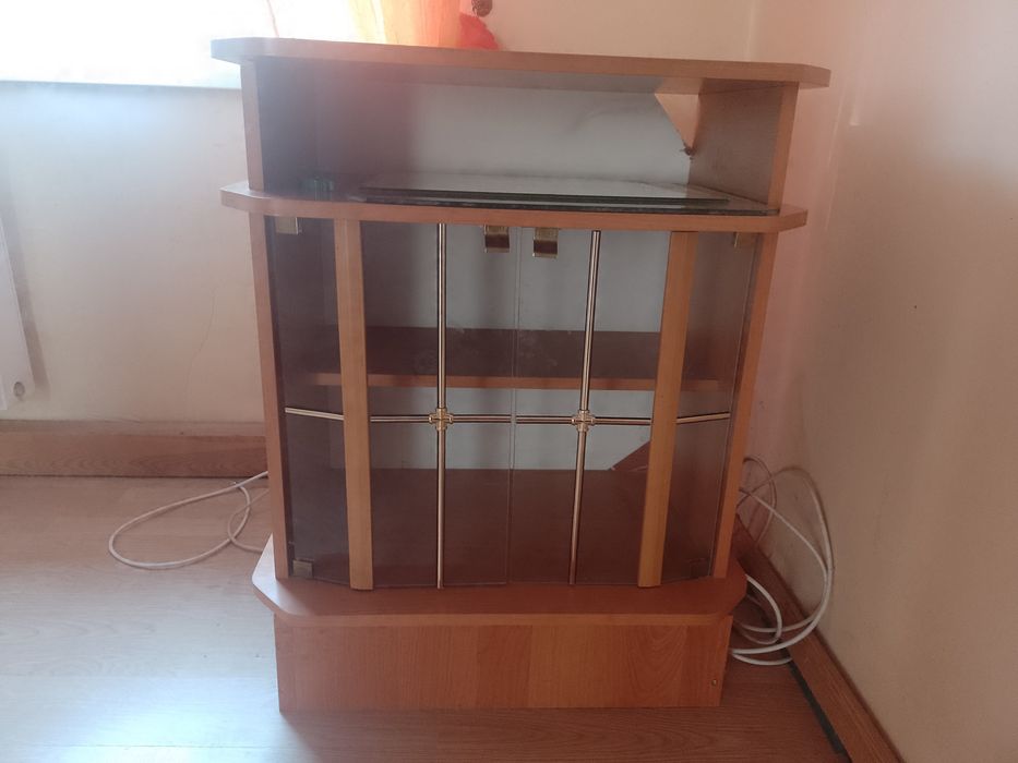 Meblościanka plus wersalka i fotel