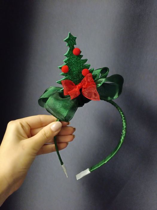 Обруч ялиночка, ручна робота.