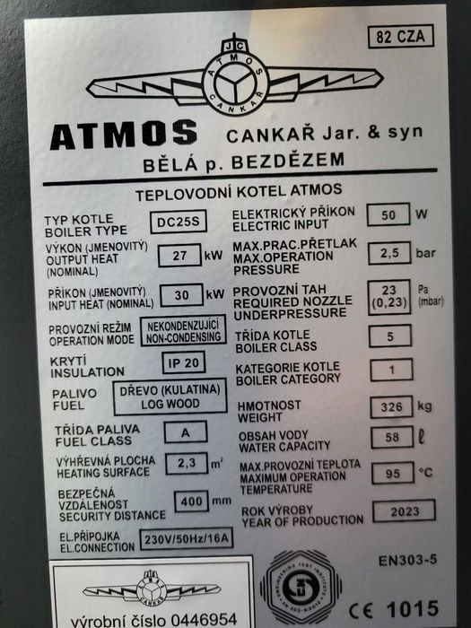 Kocioł piec Atmos DC18S i inne - nowe