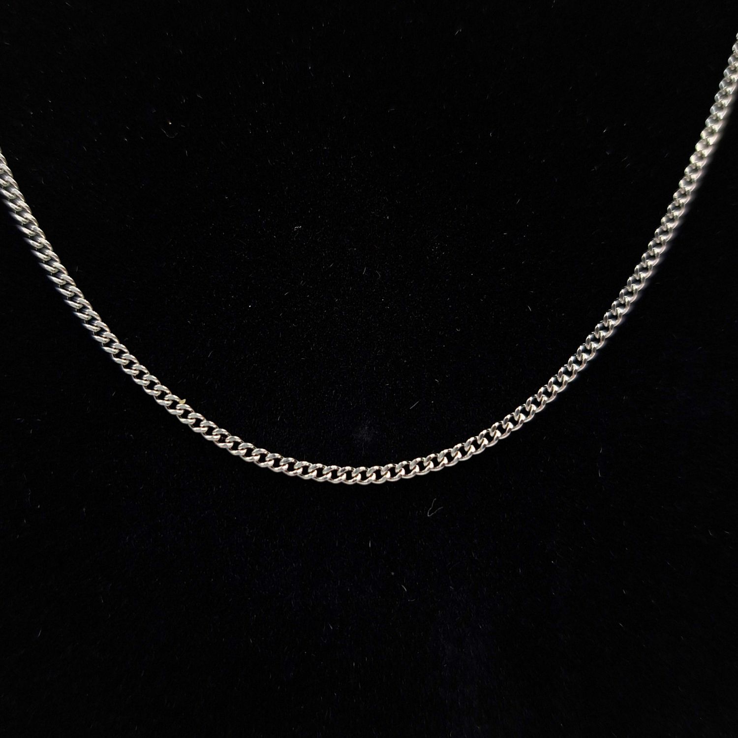 Łańcuszek Srebrna Pancerka 45cm / 1,5mm - Stal chirurgiczna