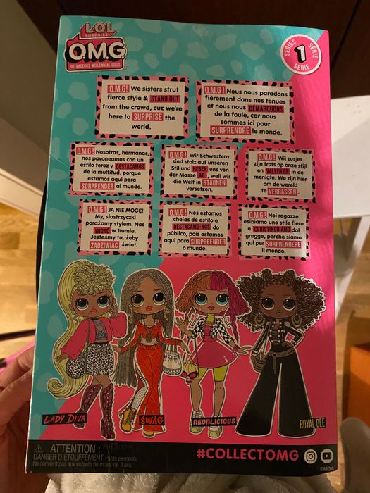 LOL Surprise OMG Serie 1: Lady Diva - Edição Limitada, boneca 30cm