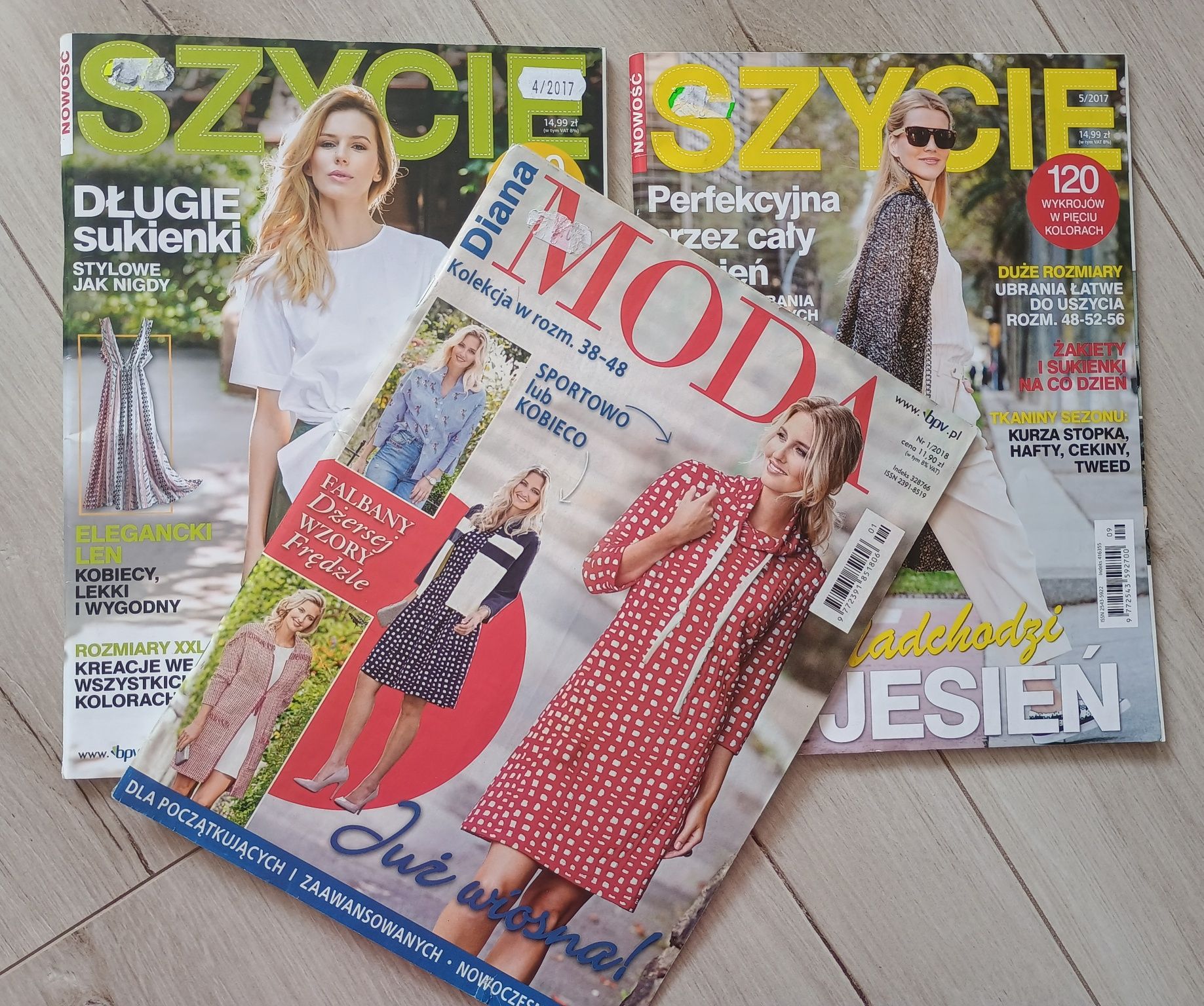 Gazety z wykrojami Diana Szycie wykroje dla kobiet i dzieci 2017/2018