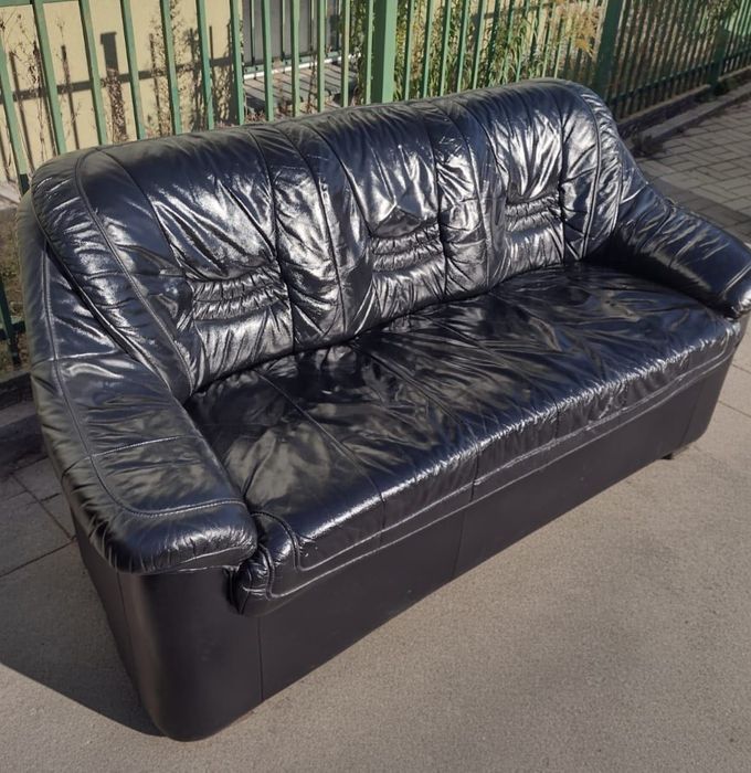 Sofa skórzana dwu- i trzyosobowa