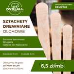 Sztachety drewniane - olchowe