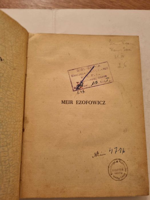 Meir Ezofowicz tom II
