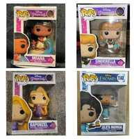 Pack Disney Princess Moana, Cinderella, Rapunzel e Julieta Funko pop