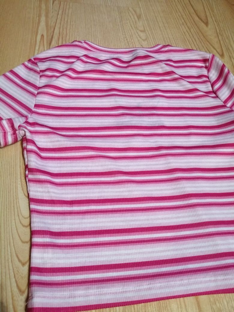 Crop top różowy XS